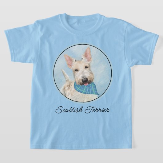 T-shirt Scottish Terrier Wheaten Dog Painting Art original (Poser)