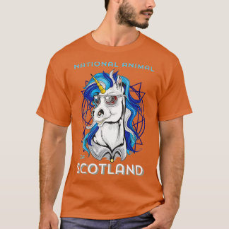 T-shirt Scottish Unicorn Scotland Coat d'armoiries Rugby