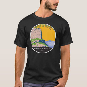 T-shirt Scotts Bluff Monument National Nebraska Vintage