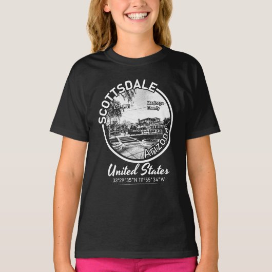 T-SHIRT SCOTTSDALE - ARIZONA VINTAGE (Devant)