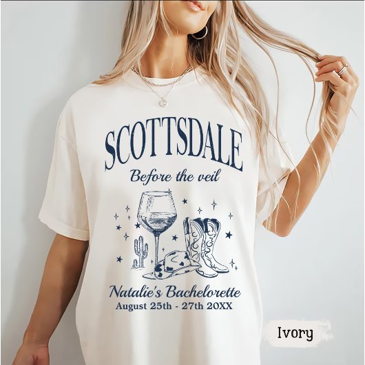 T-shirt Scottsdale Bache Party personnalisé avant le voile