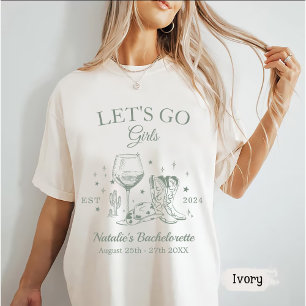 T-shirt Scottsdale Bachelorette Party Let's Go Girl