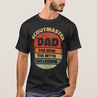 T-shirt Scoumaster Papa L'Homme Le Mythe La Légende