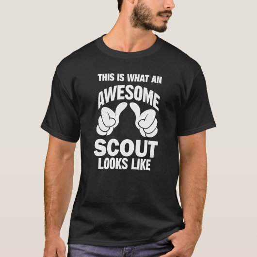 T-shirt Scout Awesome A L'Air Drôle (Devant)