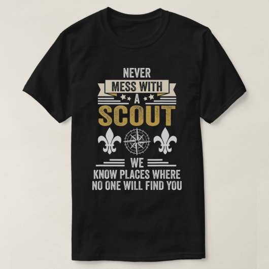 T-shirt Scout Leader Camping  (Design devant)