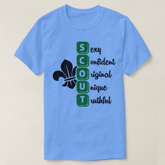T-shirt SCOUT noir (Design devant)