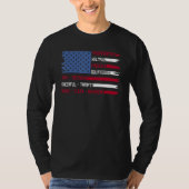 T-shirt Scout Us Flag Nature Uniform Wilderness Scouting (Devant)