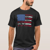 T-shirt Scout Us Flag Nature Uniform  Wilderness Scouting (Devant)