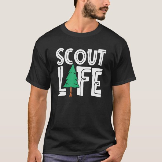 T-shirt Scout Wilderness Nature Uniform Scouting Scout Li (Devant)
