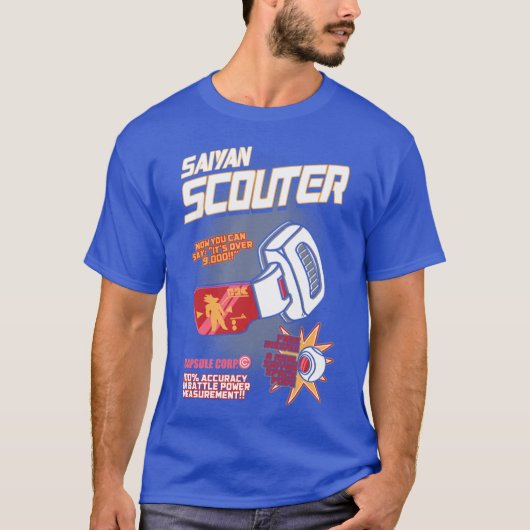 T-shirt Scouter Saiyan drôle (Devant)