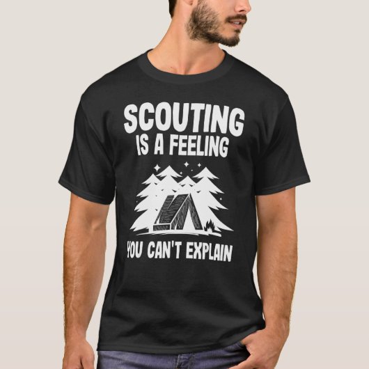 T-shirt Scouting Scout Camping (Devant)