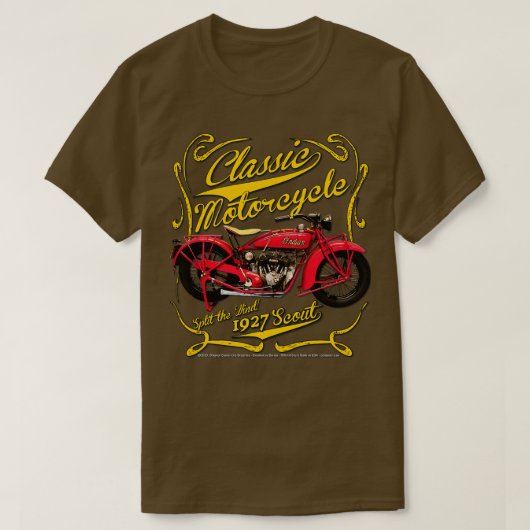 T-shirt Scouts de moto Vintage classique 1927 (Design devant)