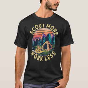 T-shirt Scouts plus de travail moins Scouts et chef scout