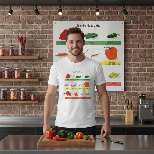 T-shirt Scoville Heat Units Chili Pepper Chart