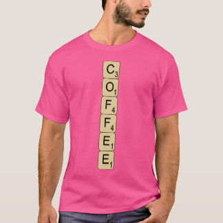 T-shirt Scrabe de café