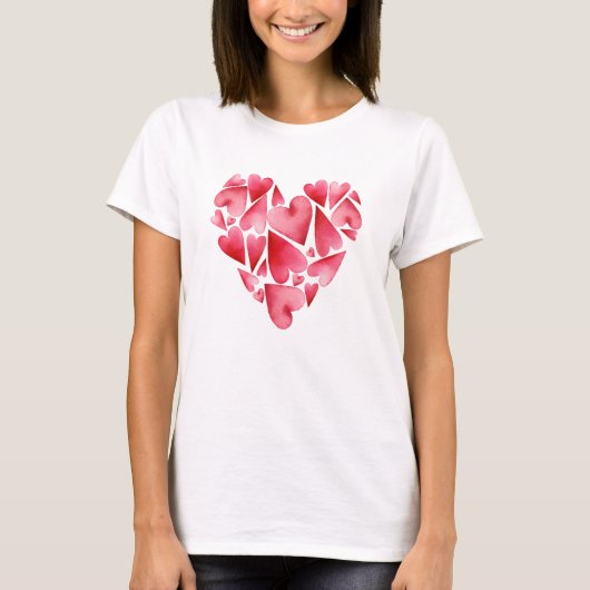 T-shirt Scrambled Hearts (Devant)