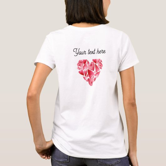 T-shirt Scrambled Hearts (Dos)