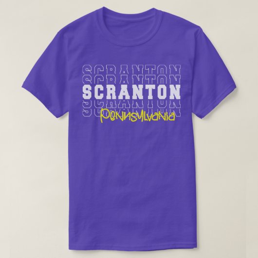 T-shirt Scranton city Pennsylvania Scranton PA (Design devant)