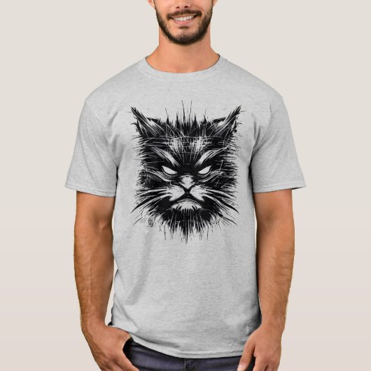 T-shirt Scratch Cat (Devant)