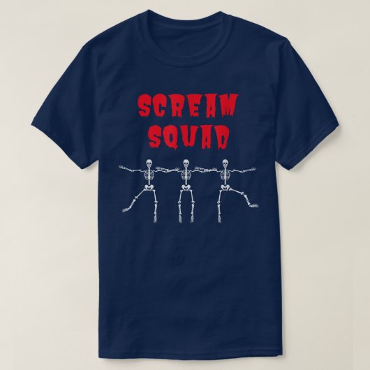 T-shirt Scream Squad Group Halloween Fun Group Costume 738 (Design devant)