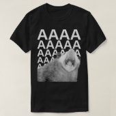 T-shirt Screaming Possum Aaaa Cute Funny Opossum (Design devant)