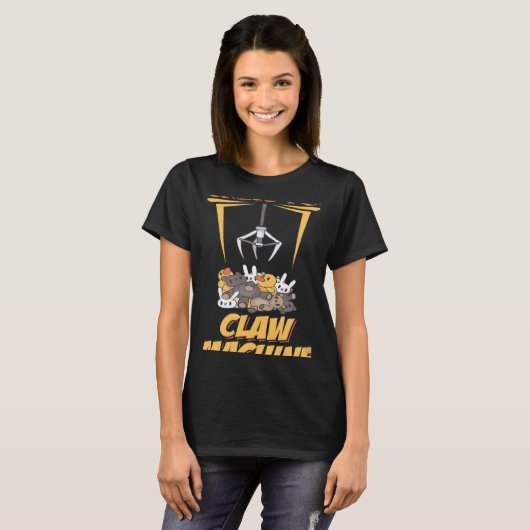 T-shirt Screw You Claw Machine Toy Retro Arcade Game (Devant entier)