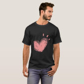 T-shirt Scribble Heart Lgbtq Gay Rights Fière Fierté Rainb (Devant entier)