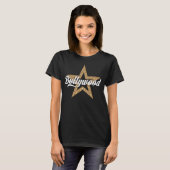 T-shirt Script Bollywood Avec Étoile (Type Blanc) (Devant entier)