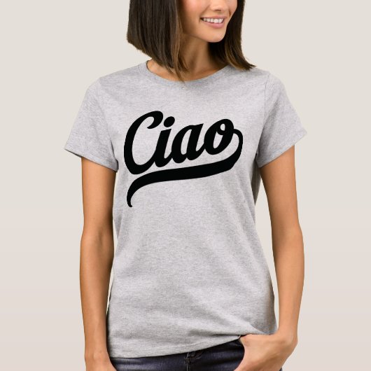 T-shirt Script Ciao (noir) (Devant)