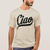 T-shirt Script Ciao (noir) (Devant)