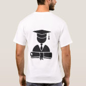 T-shirt Script de célébration de fin d'études secondaires (Dos)