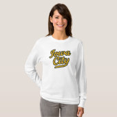 T-shirt Script de la ville d'Iowa | Retro (Devant entier)