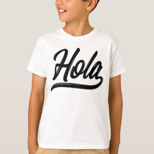 T-shirt Script Hola (Noir)