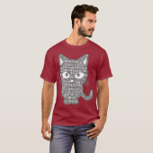 T-shirt Script Kitty Linu par MCMA sudo apt get meow (Devant entier)