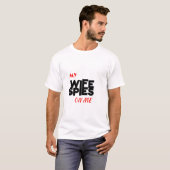 T-shirt Script | Mijn vrouw bespioneert me (Voorkant volledig)