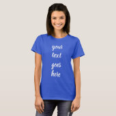T-shirt Script modifiable Texte Modèle femmes moderne (Devant entier)