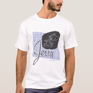 T-shirt Script noir et bleu Jerry