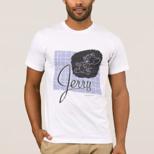 T-shirt Script noir et bleu Jerry