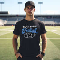 Script personnalisé d'équipe de football bleu noir