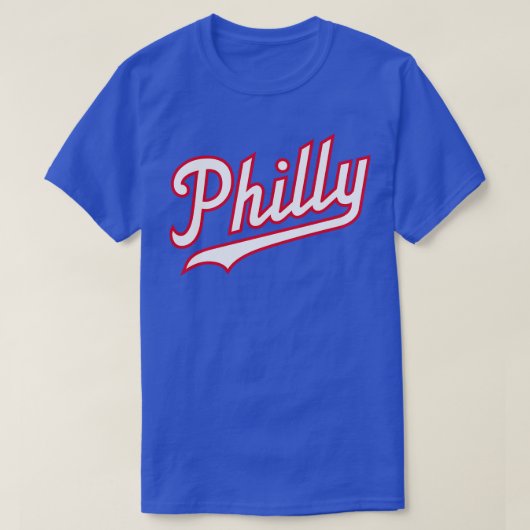 T-shirt Script Philly BleuBlancRouge (Design devant)