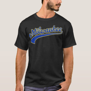 T-shirt Script Retro les années 70 Milwaukee Jersey