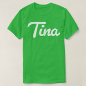 T-shirt Script Tina Cursive (Design devant)