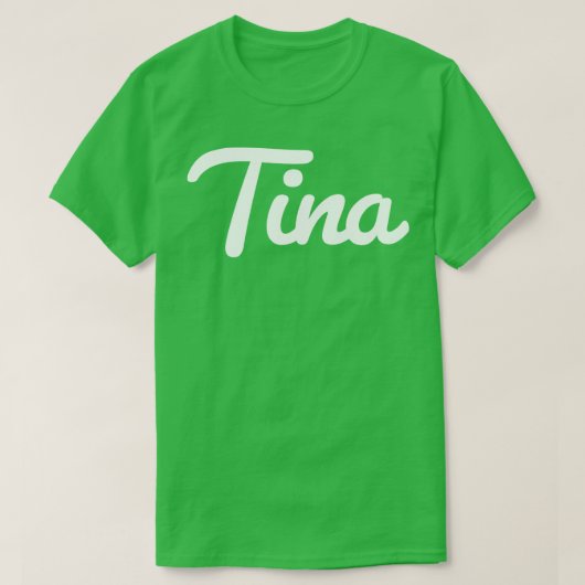 T-shirt Script Tina Cursive (Design devant)