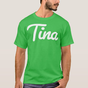 T-shirt Script Tina Cursive