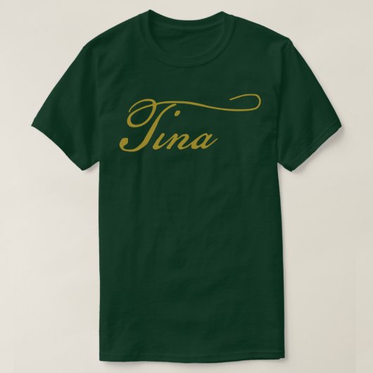 T-shirt Script Tina Gold (Design devant)