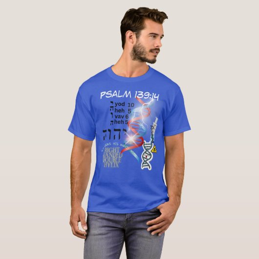 T-shirt SCRIPTURE D'ADN (Devant entier)