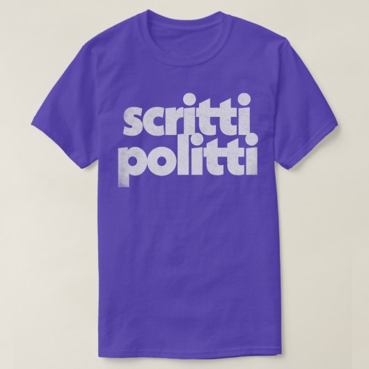 T-shirt Scritti Politti Retro FadedStyle Conception de pol (Design devant)