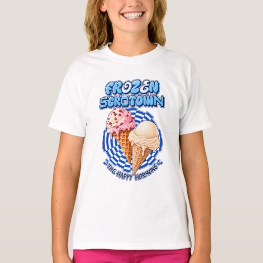 T-shirt 🍦 Scrotown glacé (Devant)
