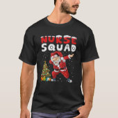 T-shirt Scrub de Noël Femmes Dabbing Père Noël Scrubs Infi (Devant)