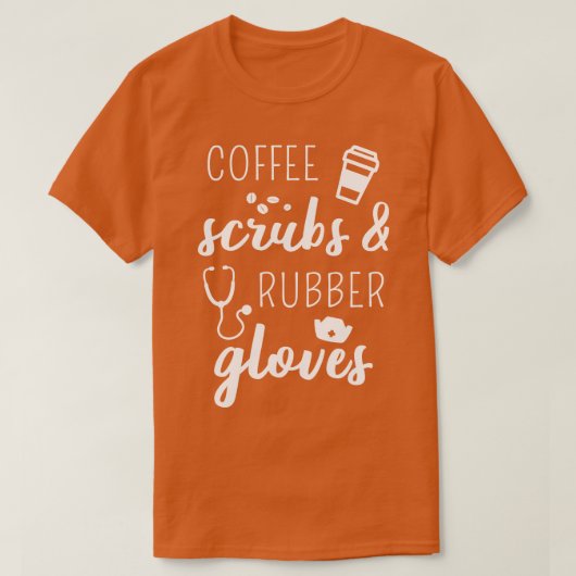 T-shirt Scrubs Et Gants En Caoutchouc I (Design devant)